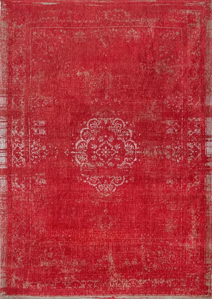 Vintage style modern red rug