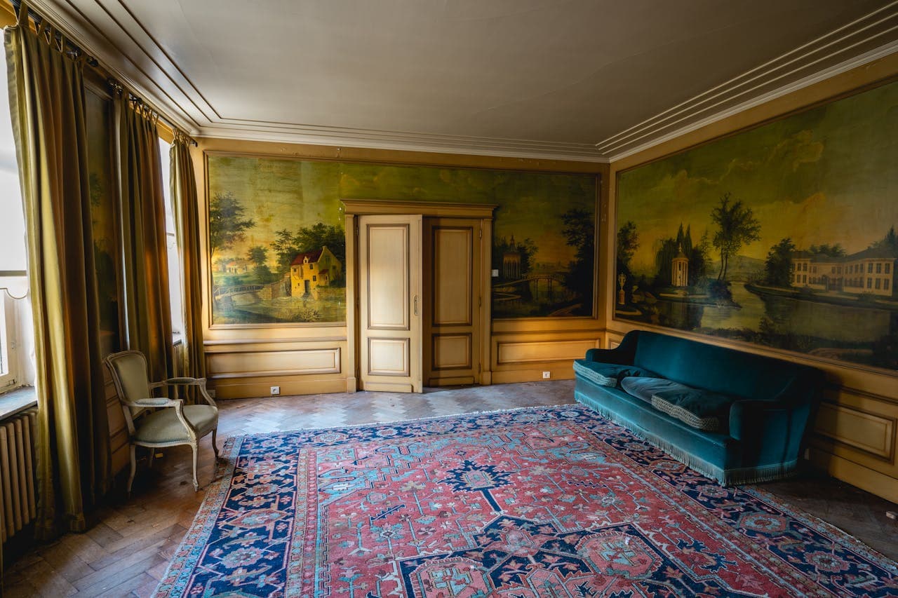 A clean, well-maintained rug in a living room setting