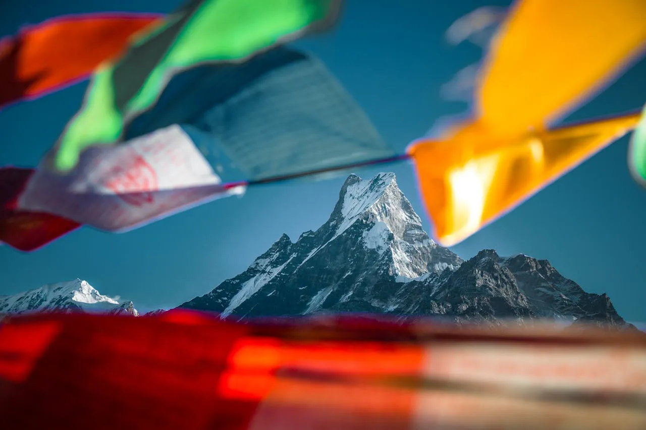 Panoramablick auf den Mount Everest in Nepal