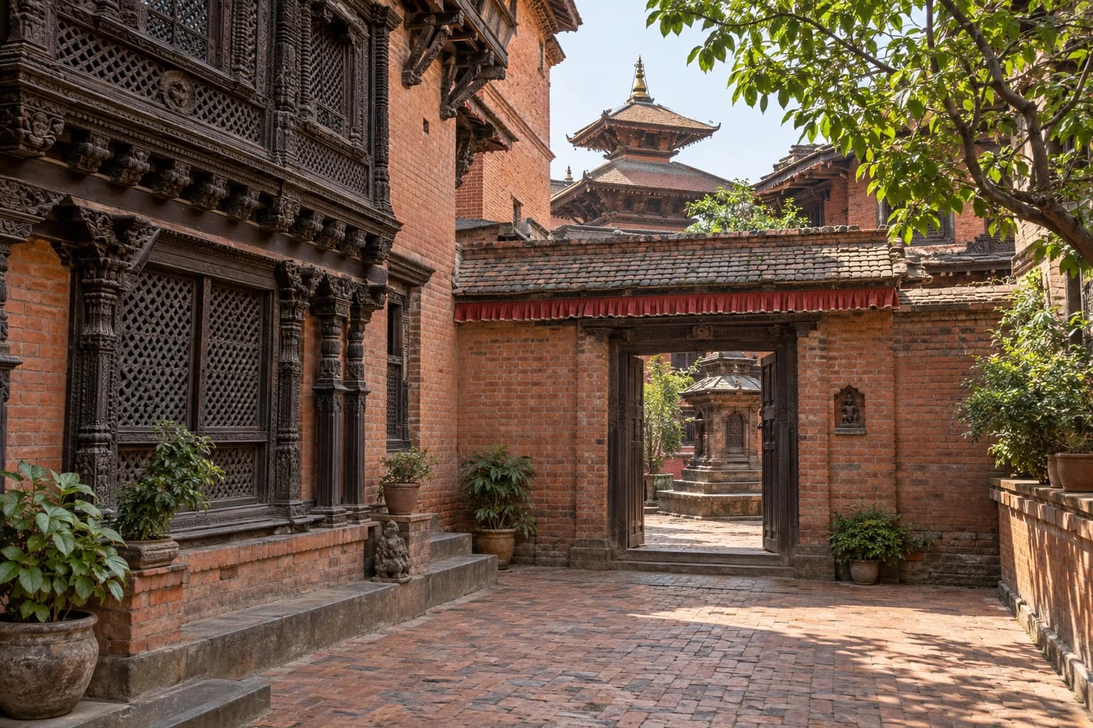 AI-generated regional illustration: Kathmandu