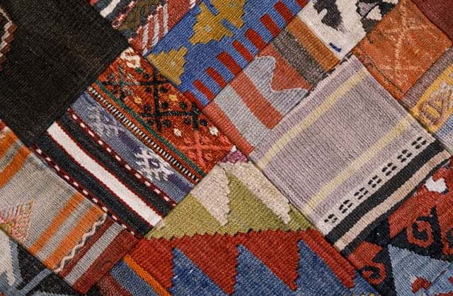 A representative patchwork carpet