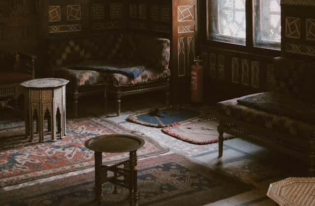 A representative rustic carpet